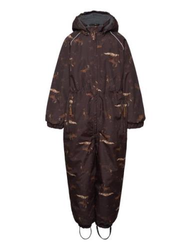 Mikk-line Polyester Junior Suit - Aop Forrest Brun