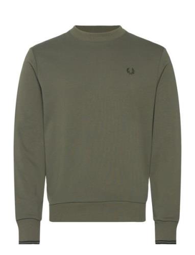 Fred Perry Crew Neck Sweatshirt Grön