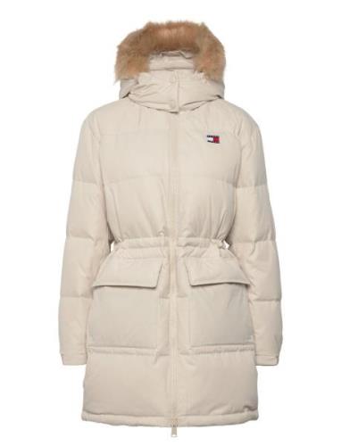 Tommy Jeans Tjw Midi Alaska Faux Fur Kräm