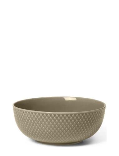 Lyngby Porcelæn Rhombe Earth Skål Ø15.5 Cm Clay Beige