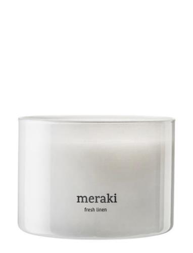 Meraki Duftlys, Fresh Linen Vit