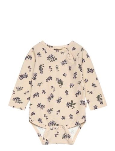 Petit Piao Body L/S Printed Beige