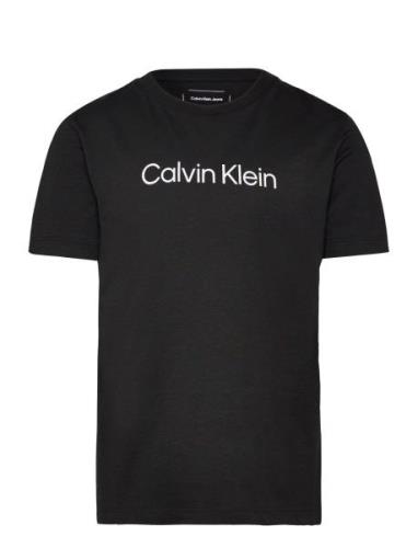 Calvin Klein Inst. Logo Ss T-Shirt Svart