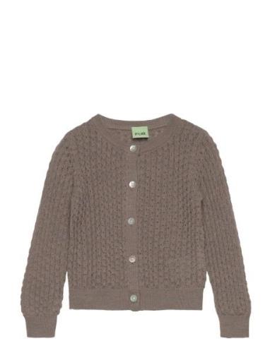 FUB Baby Pointelle Cardigan Brun