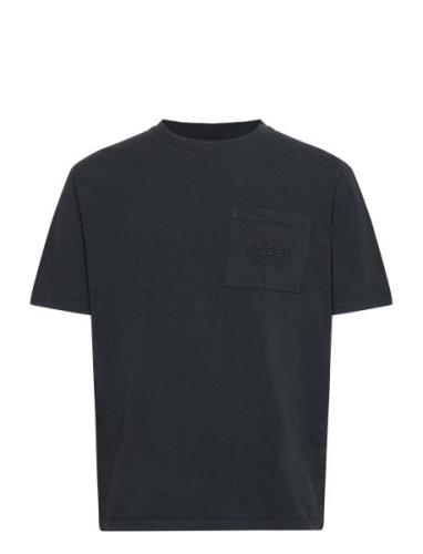 Nikben Nb Over Dyed Pocket T Shirt Black Svart