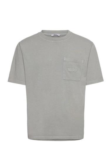 Nikben Nb Over Dyed Pocket T Shirt Grey Grå