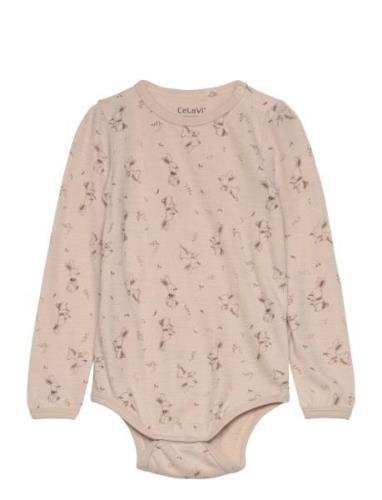 CeLaVi Body Ls - Aop Beige