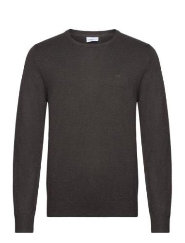 Lindbergh Ecovero L/S O-Neck Knit Brun