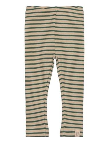 Petit Piao Legging Modal Striped Grön