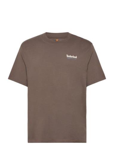 Timberland Rugged Active Gear Back Graphic Tee Chocolate Chip Brun