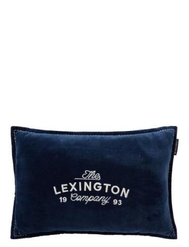 Lexington Home 1993 Logo Organic Cotton Velvet 60X40 Pillow Marinblå