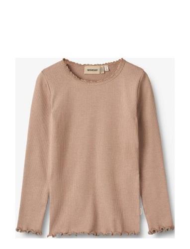 Wheat Rib T-Shirt L/S Reese Beige