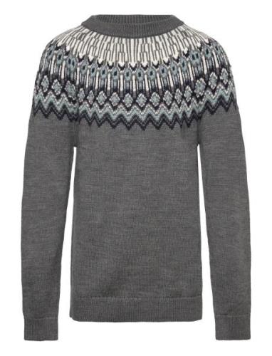 FUB Fair Isle Sweater Grå