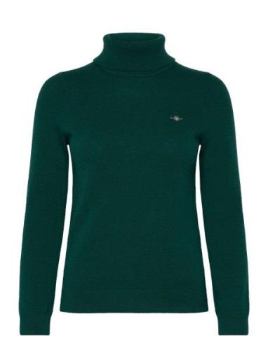 GANT Extrafine Lambswool Rollneck Grön