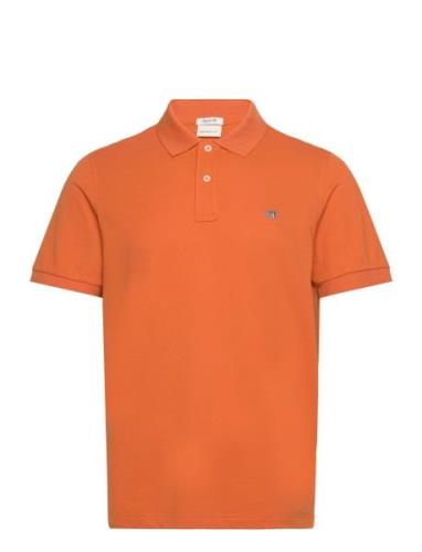 GANT Reg Shield Ss Pique Polo Orange