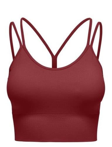 Only Play Onpfrion-2-Free Seam Bra Burgundy