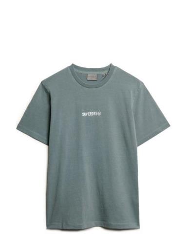 Superdry Micro Logo Graphic Loose Tee Blå