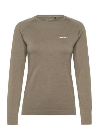 Craft Core Dry Active Comfort Ls W Khaki Green