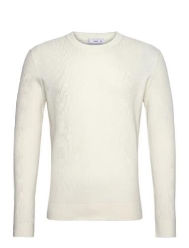 Mango Ribbed Cotton Knitted Sweater Vit