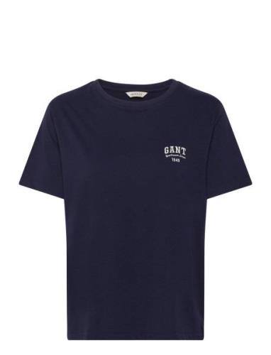 GANT Reg Small Graphic Ss T-Shirt Marinblå