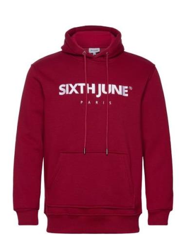 SIXTH JUNE Essentiel Ls Hoodie Röd