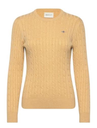 GANT Stretch Cotton Cable C-Neck Gul