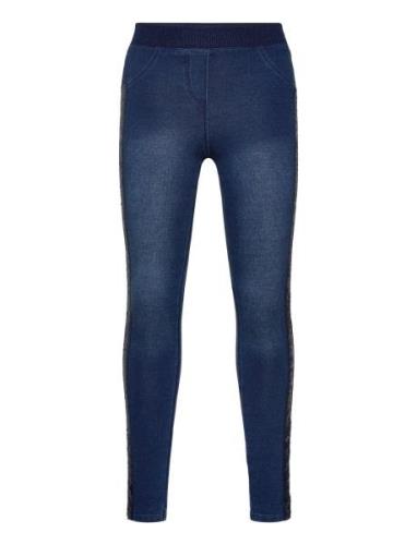 Boboli Stretch Denim Trousers For Girl Blå