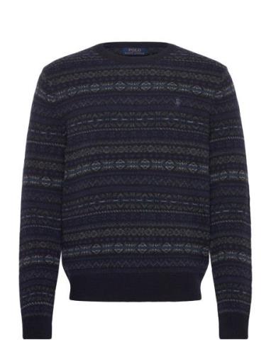 Polo Ralph Lauren Fair Isle Wool Sweater Marinblå