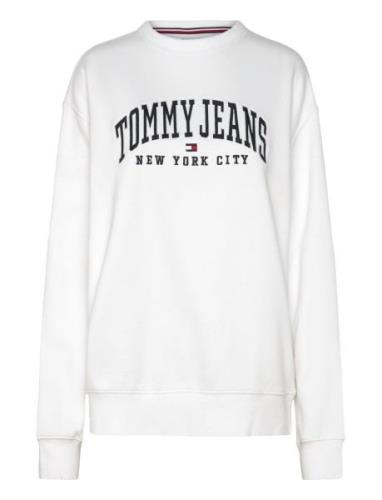 Tommy Jeans Tjw Rlx Varsity Crew Vit