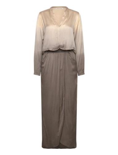 Rabens Sal R Flow Wrap Over Dress - Vera Kräm