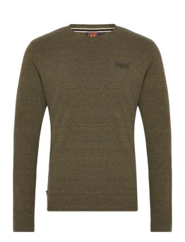 Superdry Essential Logo Long Sleeve Top Grön