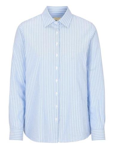 Newhouse Elsa Striped Oxford Shirt Blå