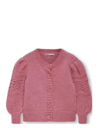 Kids Only Kmgkaren Ls O-Neck Cardigan Knt Rosa