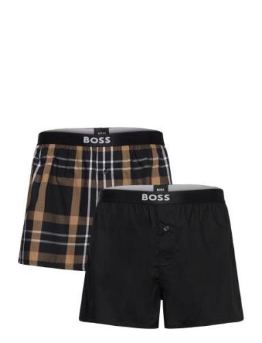 BOSS 2P Boxer Shorts Ew Svart