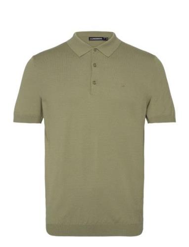 J. Lindeberg Ridge Rayon Silk Polo Grön