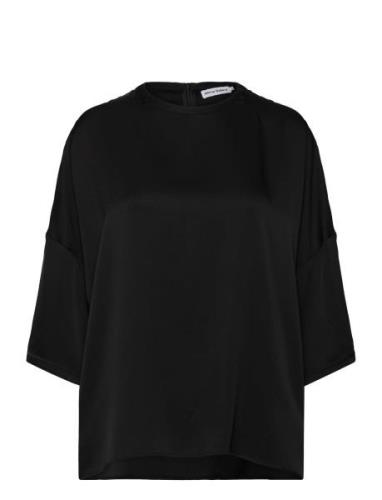 Ahlvar Gallery Thess Silk Tee Svart