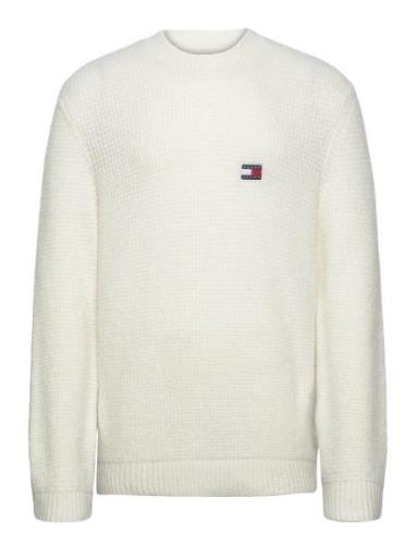 Tommy Jeans Tjm Reg Waffle Sweater Kräm