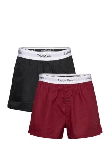 Calvin Klein Boxer Slim 2Pk Röd