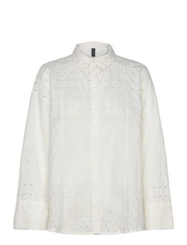 Vero Moda Vmgigi Ls Over D Shirt Wvn Ga Vit