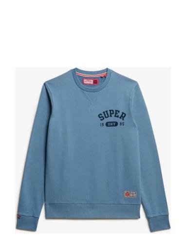 Superdry Athletic Printed Sweatshirt Blå