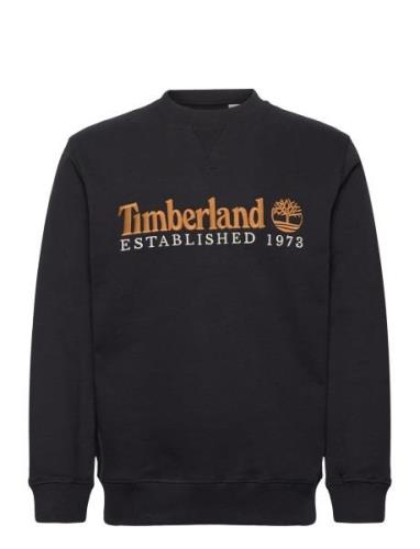 Timberland Established 1973 Embroidery Logo Brush Back Crew Neck Black...