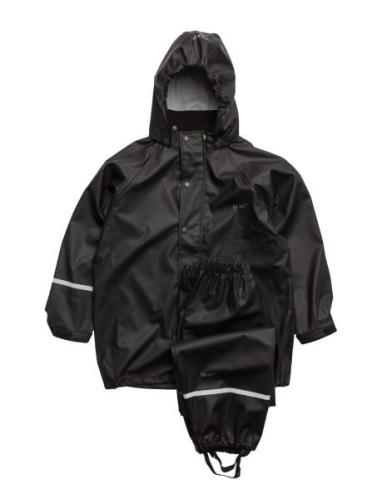 CeLaVi Basic Rainsuit, Pu Svart