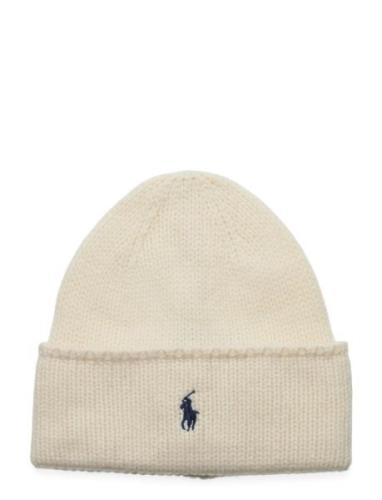 Polo Ralph Lauren Cable-Knit Merino Wool Beanie Kräm