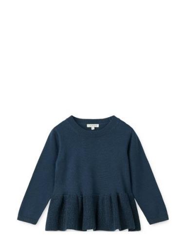 Liewood Esme Lurex Knit Jumper Marinblå