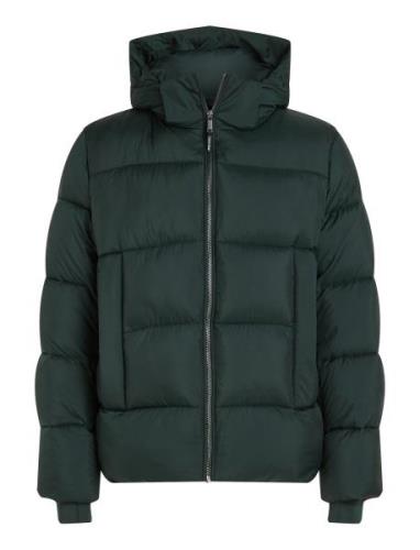 Calvin Klein Hooded Quilt Puffer Mw Grön