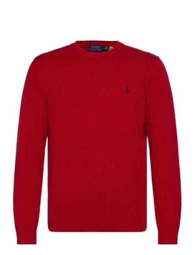 Polo Ralph Lauren Cotton Crewneck Sweater Röd