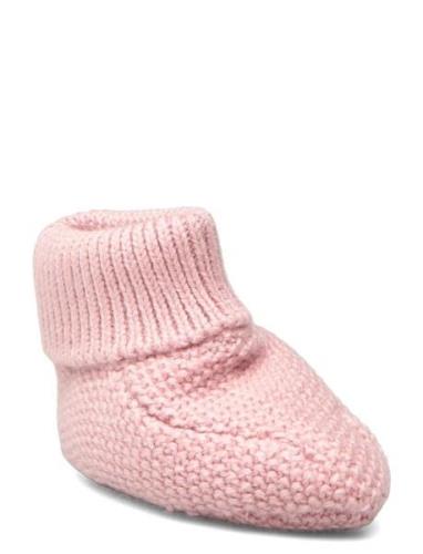 Mango Knit Bootees Rosa