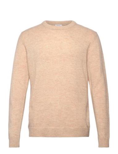 Lindbergh Lambswool O-Neck Knit Beige