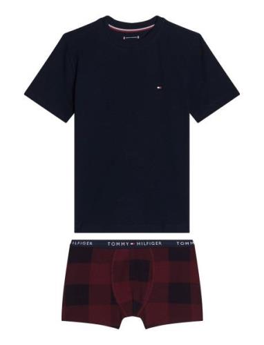 Tommy Hilfiger Ss Tee/Trunk Gift Set Boxed Marinblå