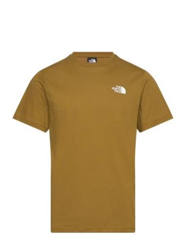 The North Face M Ss Box Nse Tee Khaki Green